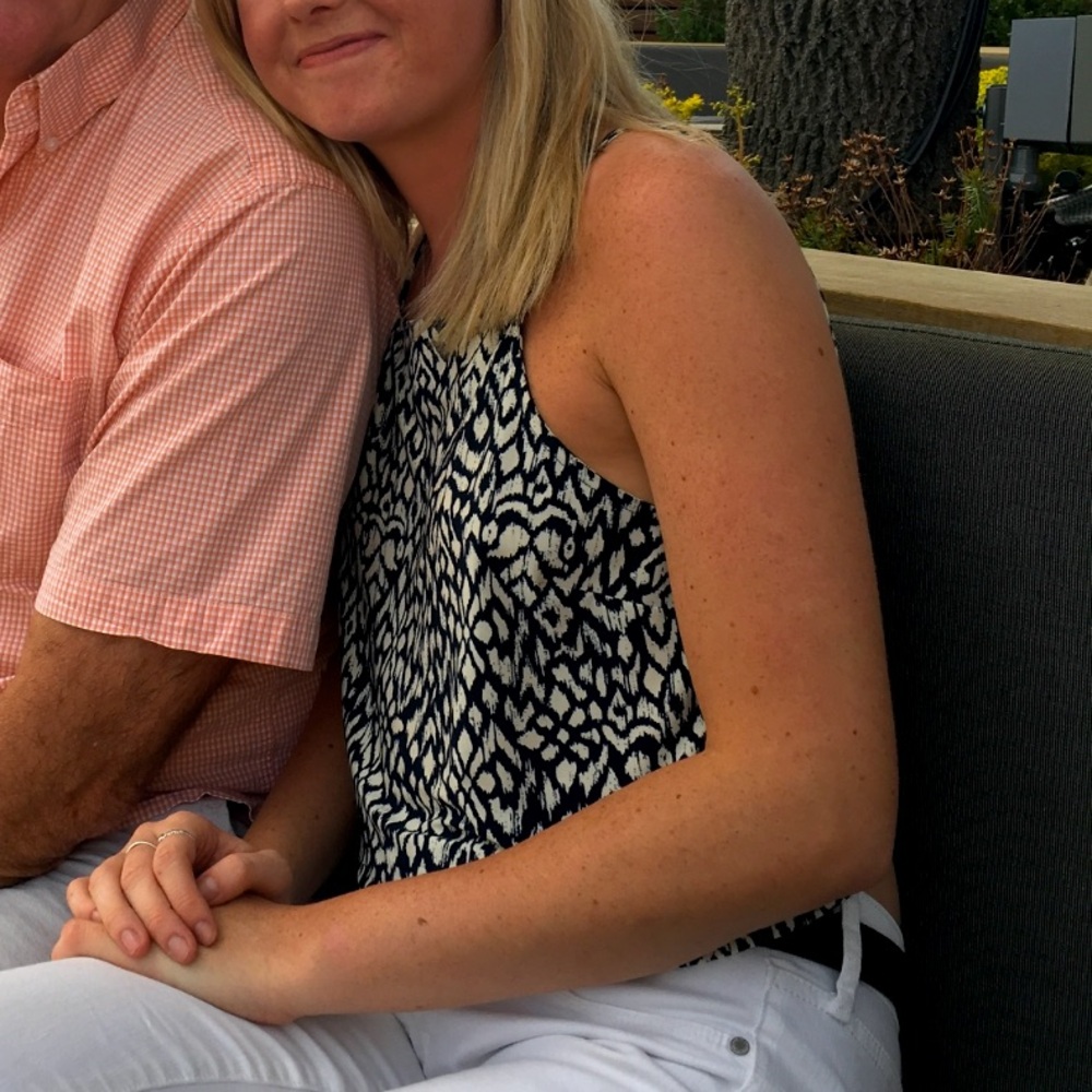 Reclaimed Vintage cropped ikat tank